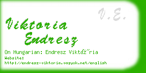 viktoria endresz business card